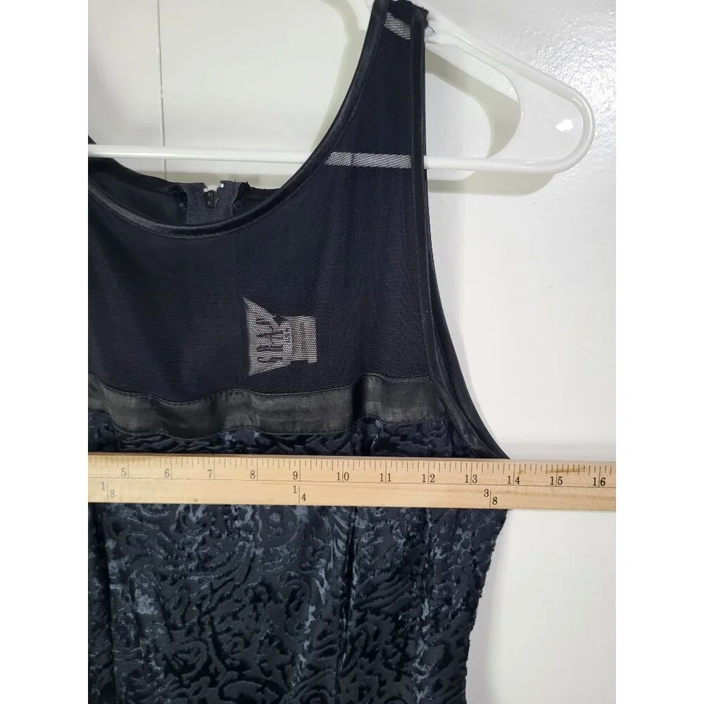 VTG GRACE USA Women's M Burnout Velvet Sleeveless Dress Prom Whimsigoth Fairy - Picture 6 of 9